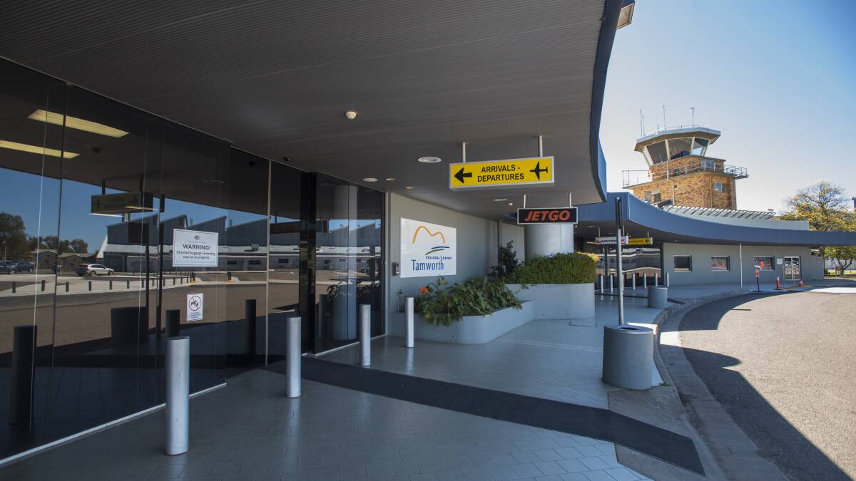 Conviction: Donald Eyekamp was fined $5000 for the threats inside the Tamworth Airport terminal on July 23.