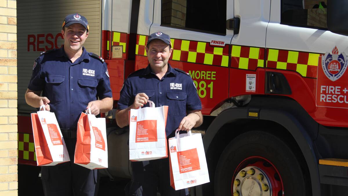 Local firies will be handing out goodie bags for the kids, which includes their very own helmet, at the open day this Saturday.