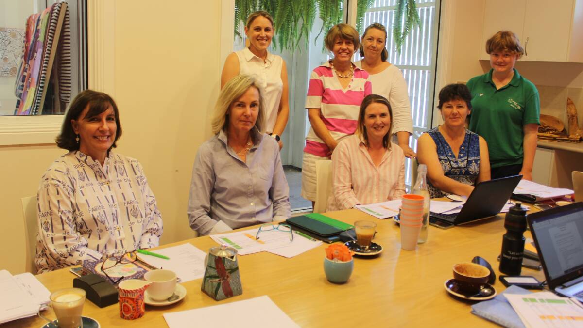The Moree ICPA conference convening committee (back) Kerri-Lynn Peachey, Libby McPhee, Phoebe Watts, Laura Walker, (front) Julie Radford, Jane Woods, Tori Woods and conference convener Sarnia Walker have been working hard planning the 2020 state conference over the past year.