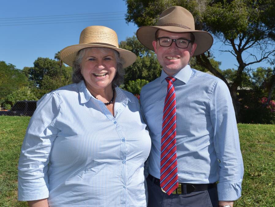 WIN FOR MOREE: Moree mayor Katrina Humphries and Member for Northern Tablelands Adam Marshall.