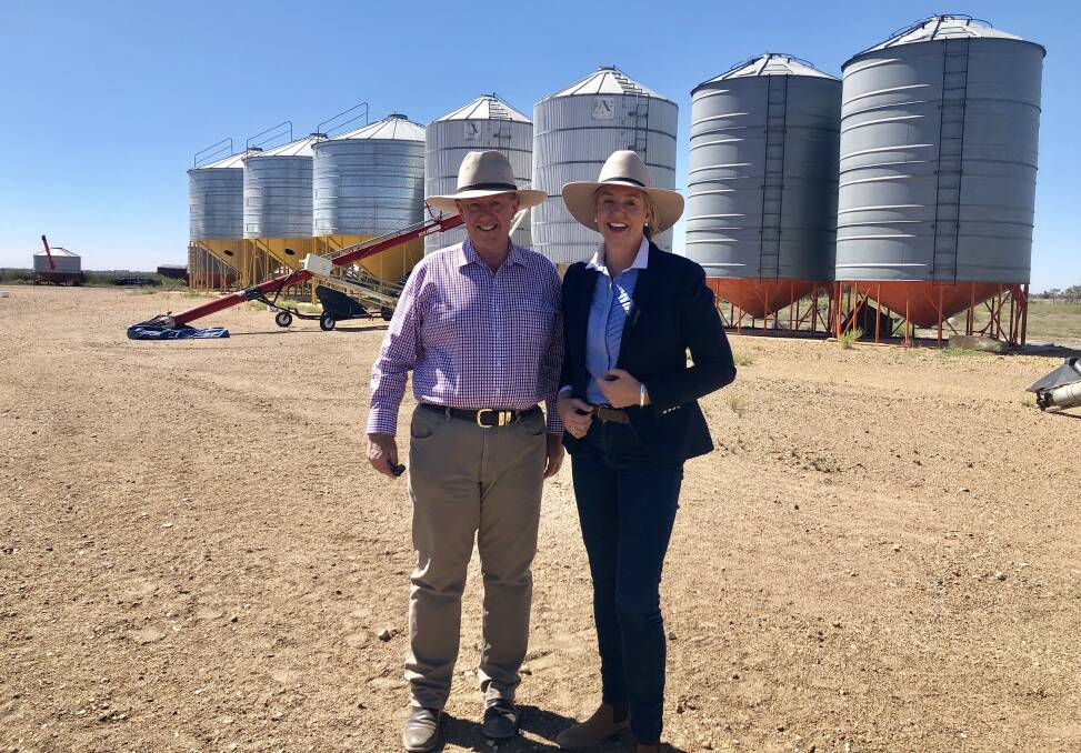 Member for Parkes Mark Coulton hosted Minister for Agriculture, Senator Bridget McKenzie, in Moree over the weekend to highlight the ongoing impacts of the drought. Photo: contributed