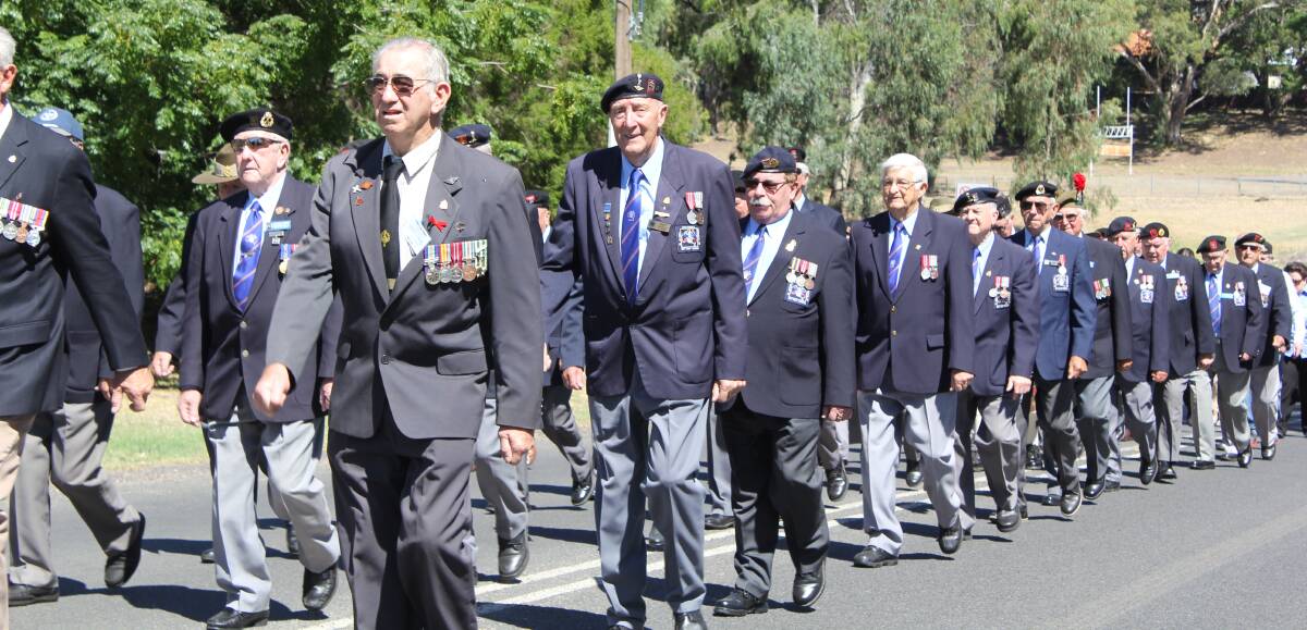 HONOUR: National Servicemen's Association members and ex-service personnel from all over Australia participated in a march on Saturday as part of the Nashos reunion.