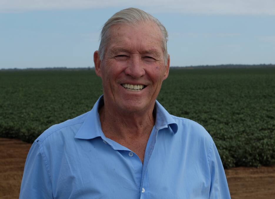 HONOURED: Moree's David Montgomery received the IPF Service to Industry Award at the 2018 Australian Cotton Industry Awards on Thursday night.