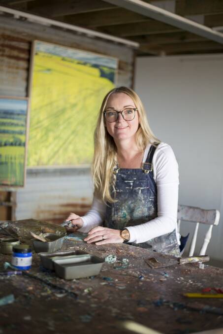 Carly Le Cerf will be exhibiting agricultural themes works inspired by the Moree region.