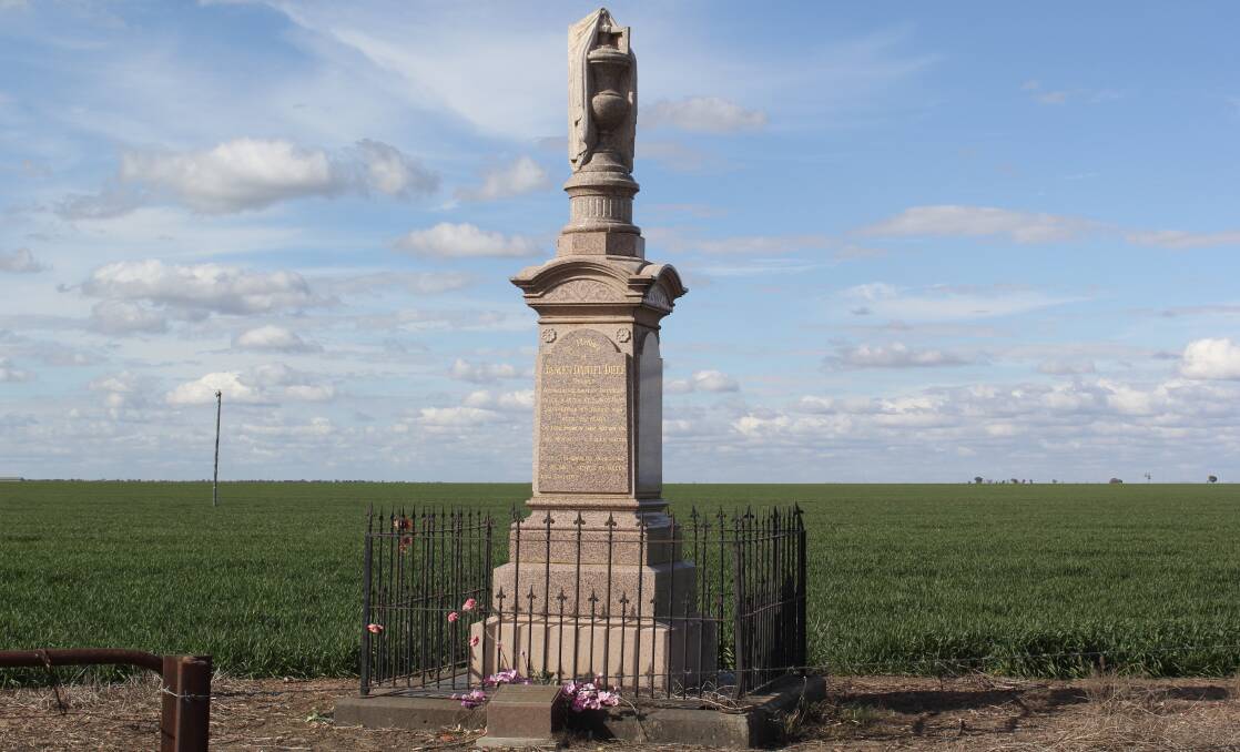 MEMORIAL: The Millie Monument is dedicated to James Daniel Duff who was killed in the Boer War on August 4, 1900.