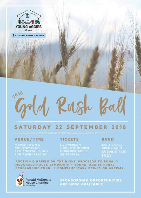Dine under the stars at Young Aggies’ Gold Rush Ball