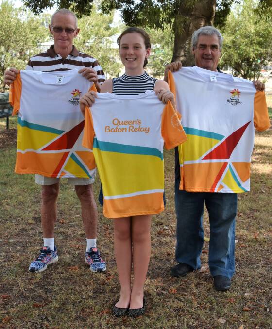HONOUR: Ron Clissold, Michelle Dunlop and Frank Crump will represent Moree as baton-bearers when the 2018 Commonwealth Games Queen's Baton Relay makes its way through Gunnedah on Wednesday.