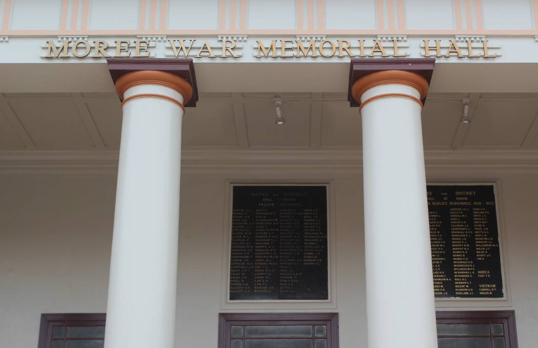The Honour Roll at Moree Memorial Hall has been updated with new names.