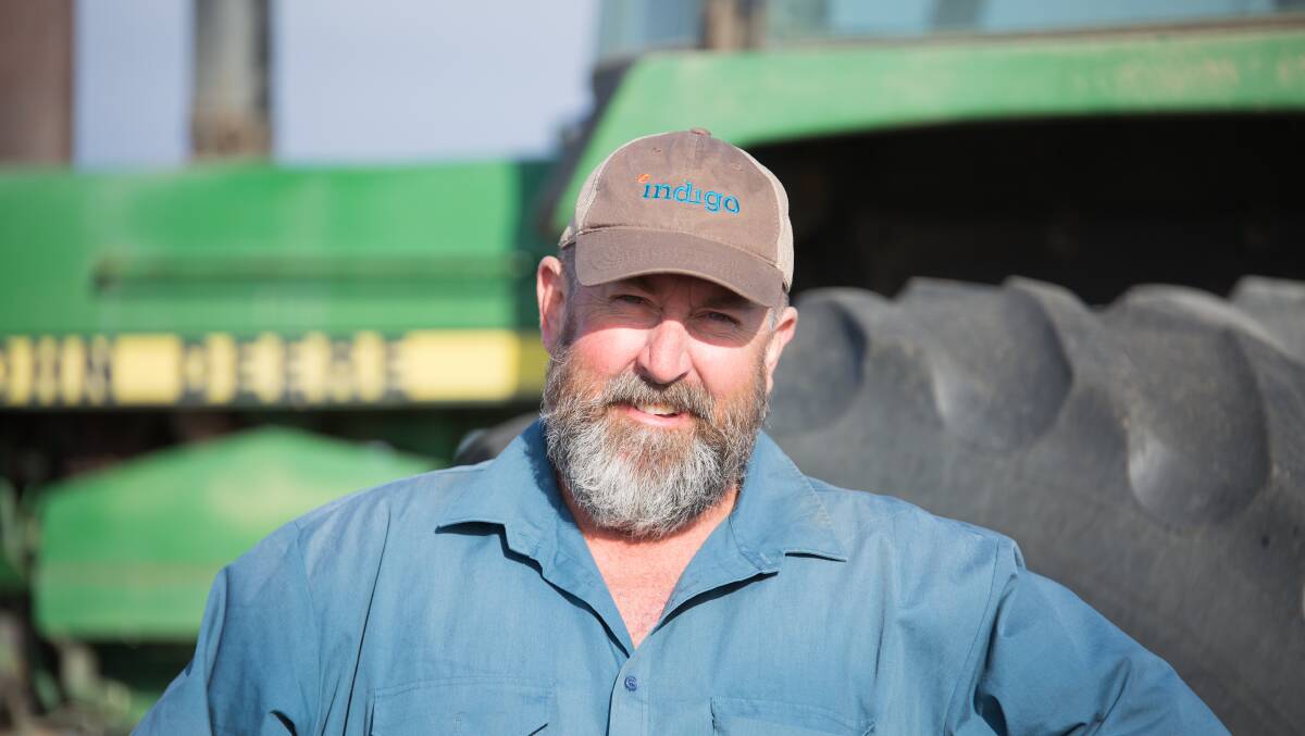SEEING RESULTS: Victorian producer Dale Trevorrow has seen a significant increase in yield since using Indigo Wheat - a microbal inoculant designed to protect yields from environmental stress.