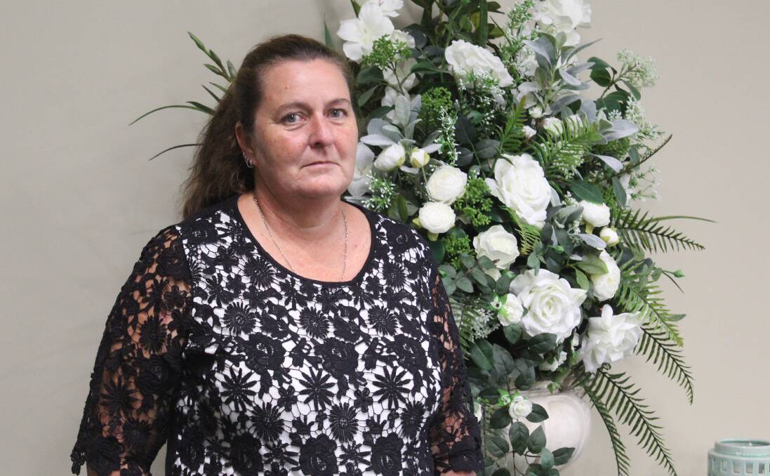 SAD SITUATION: Logan Funerals Moree funeral director Angela Kelso is trying to work with families to comply with the new 10-person limit at funerals.