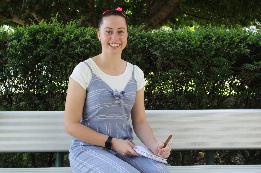 STORYTELLER: Moree Secondary College student Elka Devney has a passion for writing. 