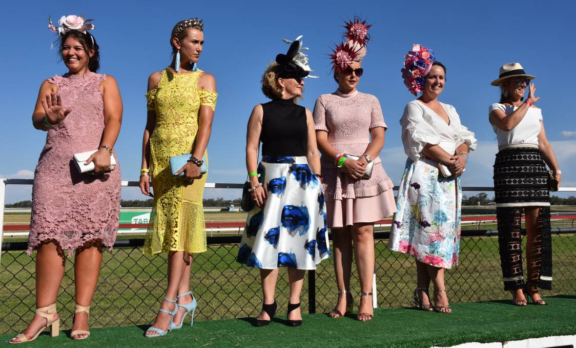 STUNNING: Moree Twilight Races Fashions on the Field entrants.