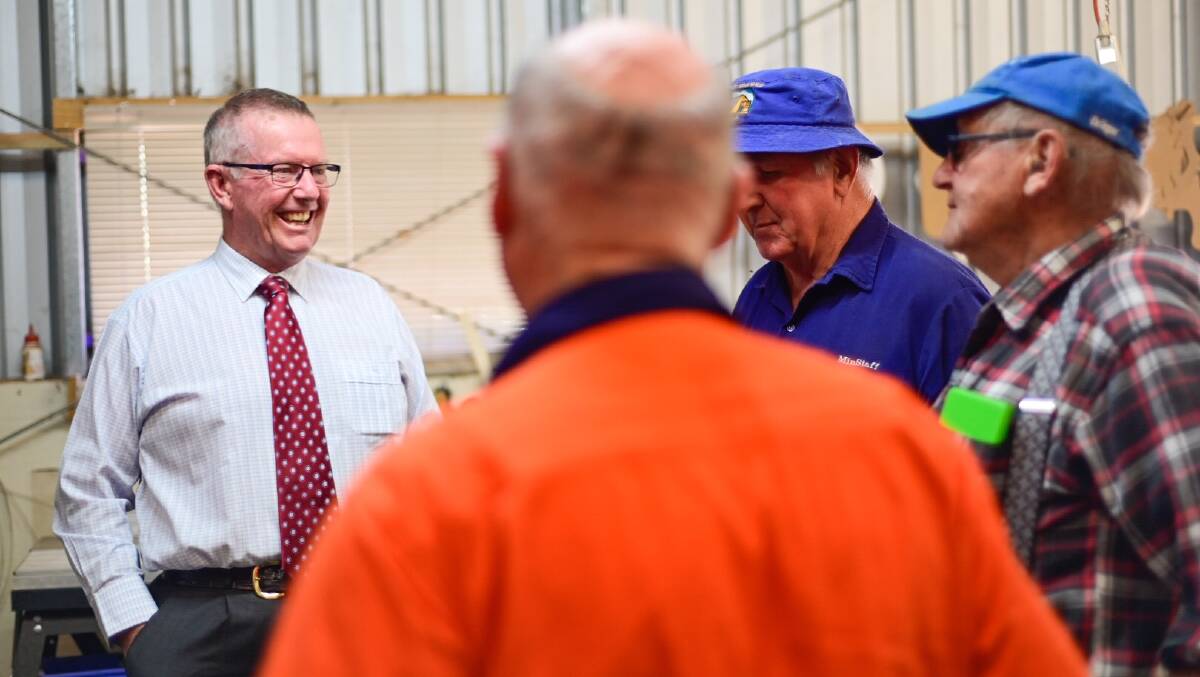 Member for Parkes Mark Coulton has announced more than $30,000 in Federal Government funding has been awarded to Mens Sheds in the Parkes electorate, including the newly-established Northern Gomeroi Men's Shed at Boggabilla. Photo: supplied
