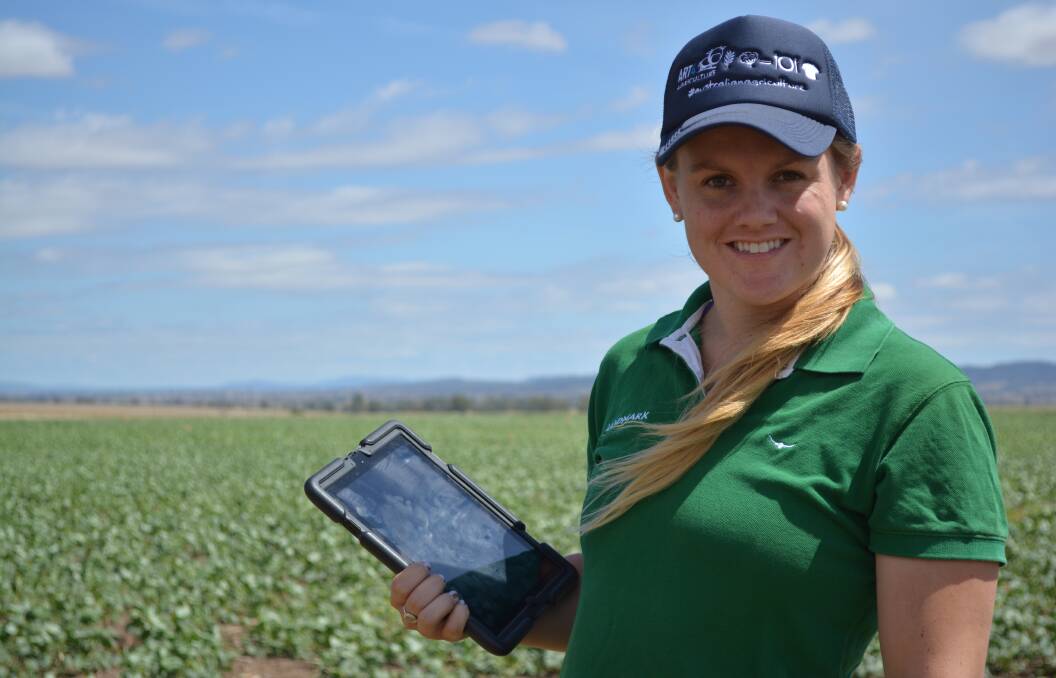 HOME-GROWN SUCCESS STORY: Casey Onus, one of Australia’s brightest young stars of agriculture, has recently returned home to Moree pursuing her career, and as a past Moree Secondary College student, believes her local education provided the perfect grounding for her career success. Photo: Georgina Poole
