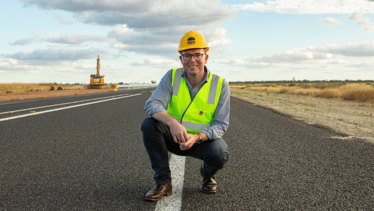 Northern Tablelands MP Adam Marshall has announced the completion of another 4km stretch of the massive $203 million Newell Highway upgrade project. Photo: supplied
