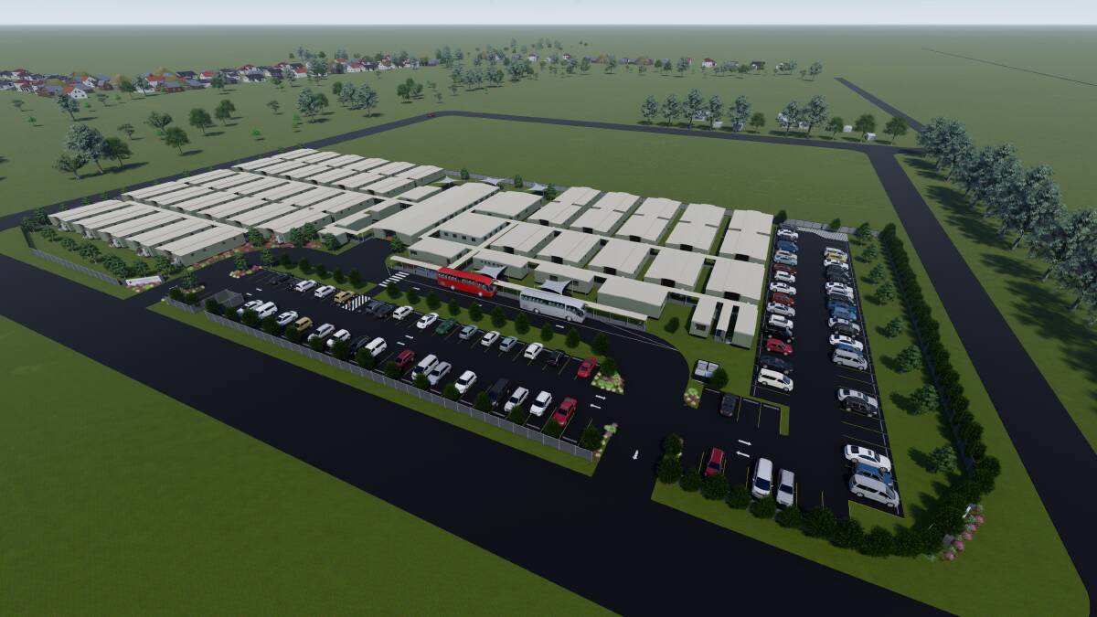 The proposed design for the Moree Accommodation Village, to be located at Carmine Munro Avenue in the Moree Gateway precinct. Photo: supplied