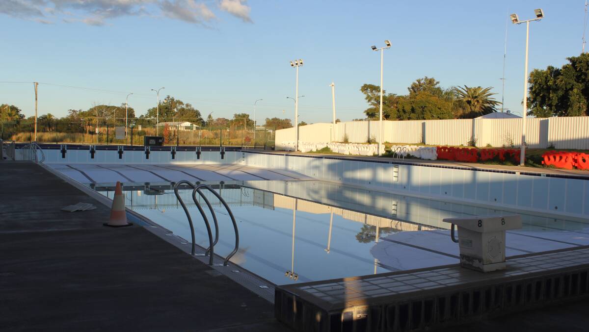 WORKS UNDERWAY: The Olympic pool at Moree Artesian Aquatic Centre is in the process of being decommissioned before reconstruction can begin.