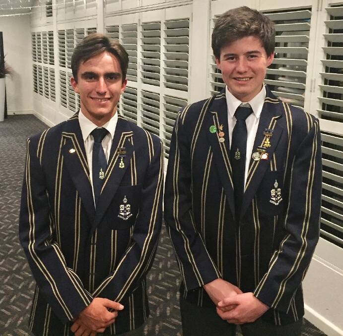 Will Forsyth and Henry O’Neil took part in the Dumaresq Lions Club Lions Youth of the Year competition recently.
