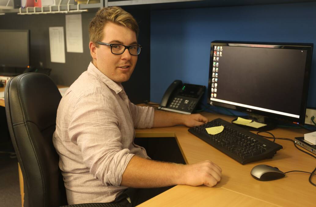 NEW RECRUIT: Dylan Sattolo has joined the team at C&W Financial Services as an accountant. Photo: Georgina Poole
