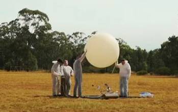 EXPERIMENTING: Robert Brand and his team at Thunderstruck Aerospace will launch a space balloon with Moree Secondary College students in early April.