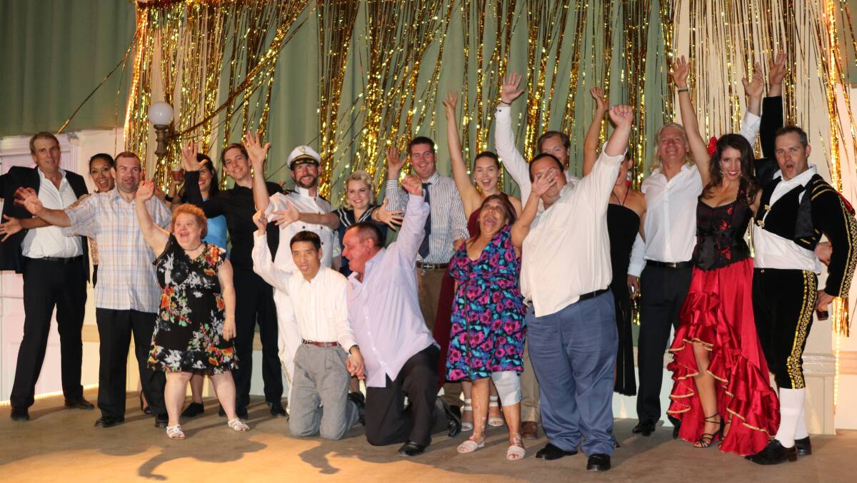 SUCCESS: The six dancing couples and Gwdyir Industries clients celebrate at the end of a fantastic night of entertainment and community spirit. Photo: Rabbit Hop Films