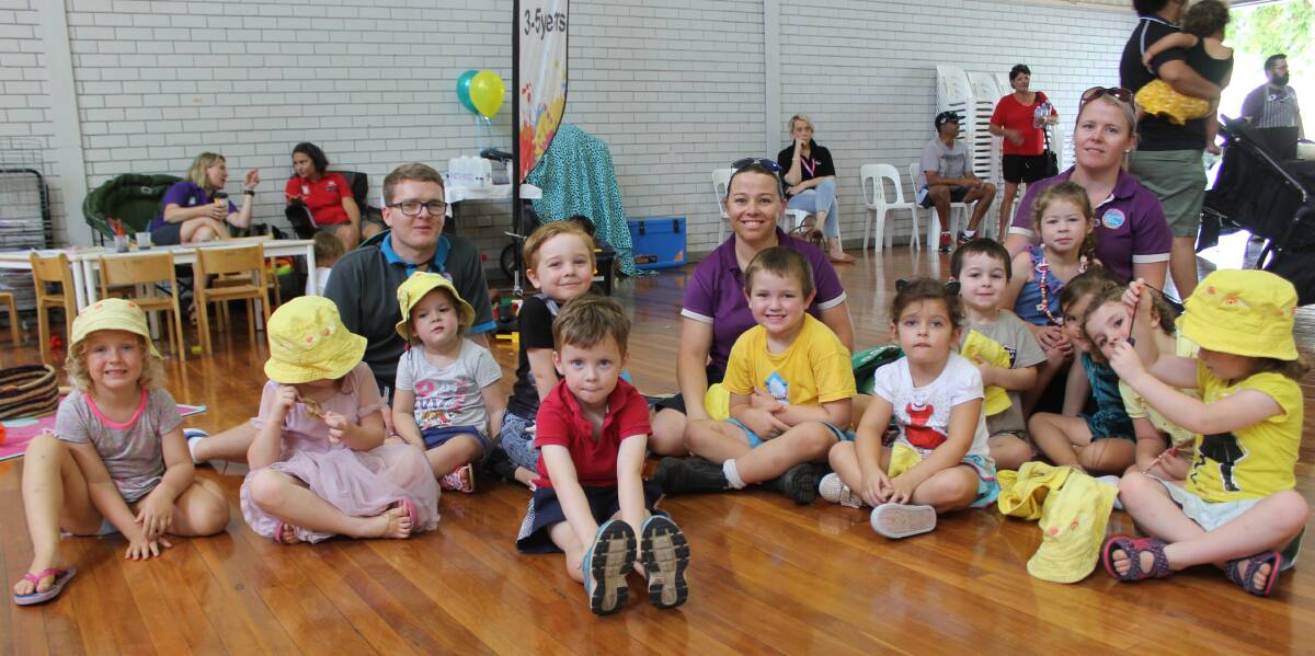 These children from Goodstart Early Learning were some of the 52 children who attended from the local preschools and childcare centres.