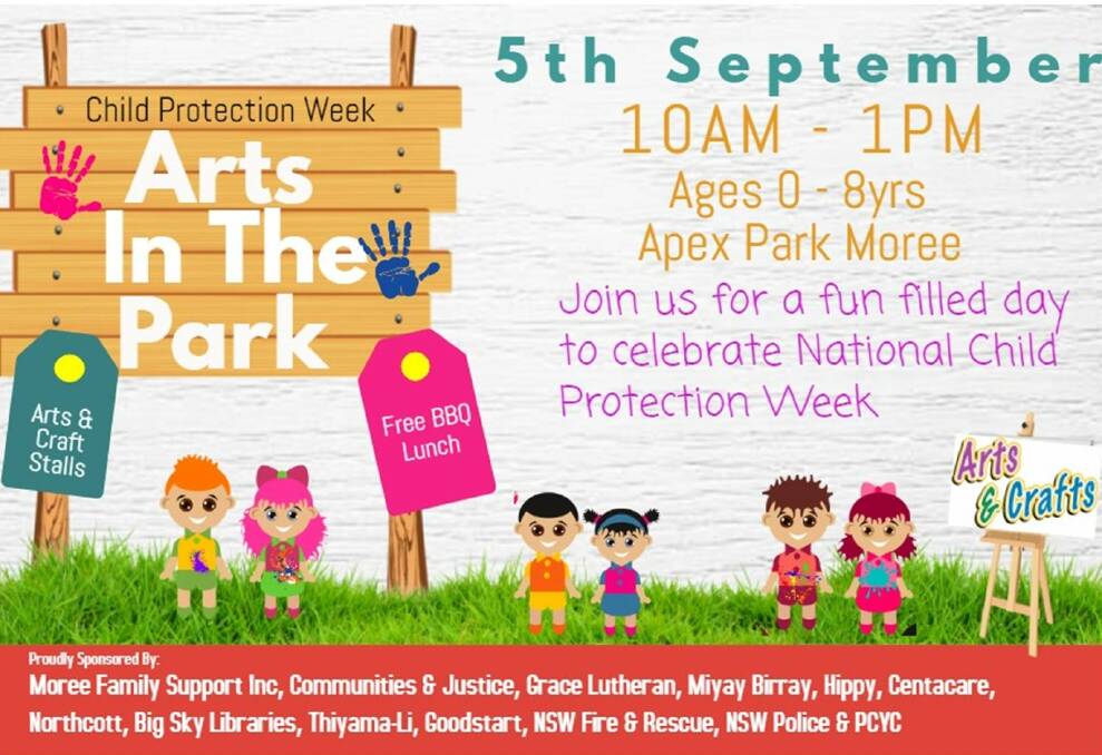Raising awareness about child protection: Children invited to create art in the park