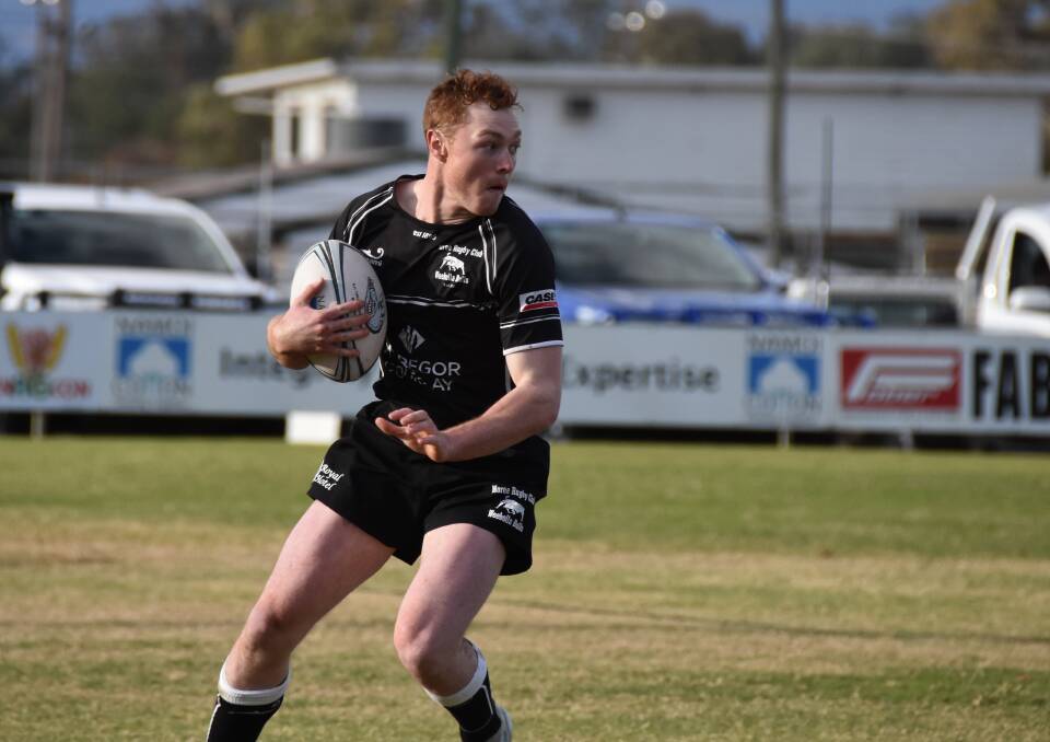 Mitch Adams was one of Moree's standout players against Quirindi on Saturday.