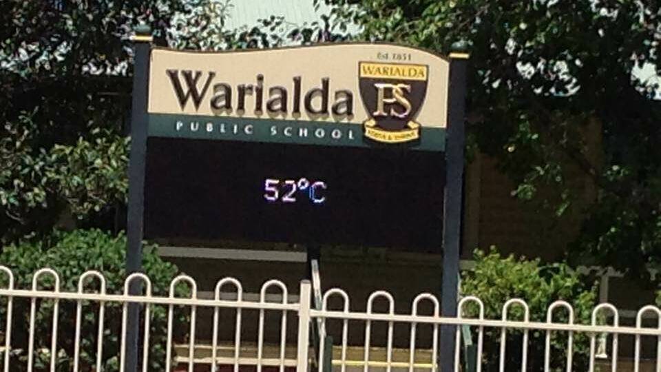 This photo was taken in Warialda on Sunday.