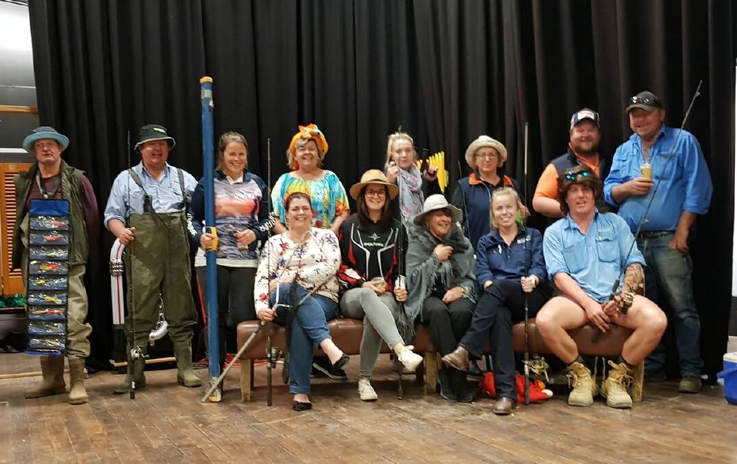 SET TO TAKE THE STAGE: The all-local cast of 'Fishin' in Mungadoo' have been rehearsing since June. Photo: contributed