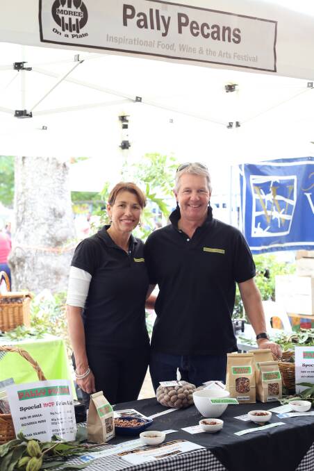 Nicola's parents Susie and Rob Long showcase their Pally Pecans at Moree on a Plate  each year. 