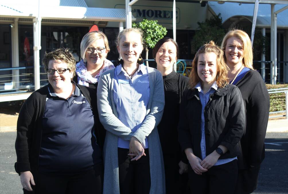 HARD WORK PAYS OFF: The Tourism Moree team Tian Harris, Ashley McDonald, Maddy Brazel, Jaymie McDonald, Izabelle Clark and CEO Tammy Elbourne are proud of the latest figures to come out.