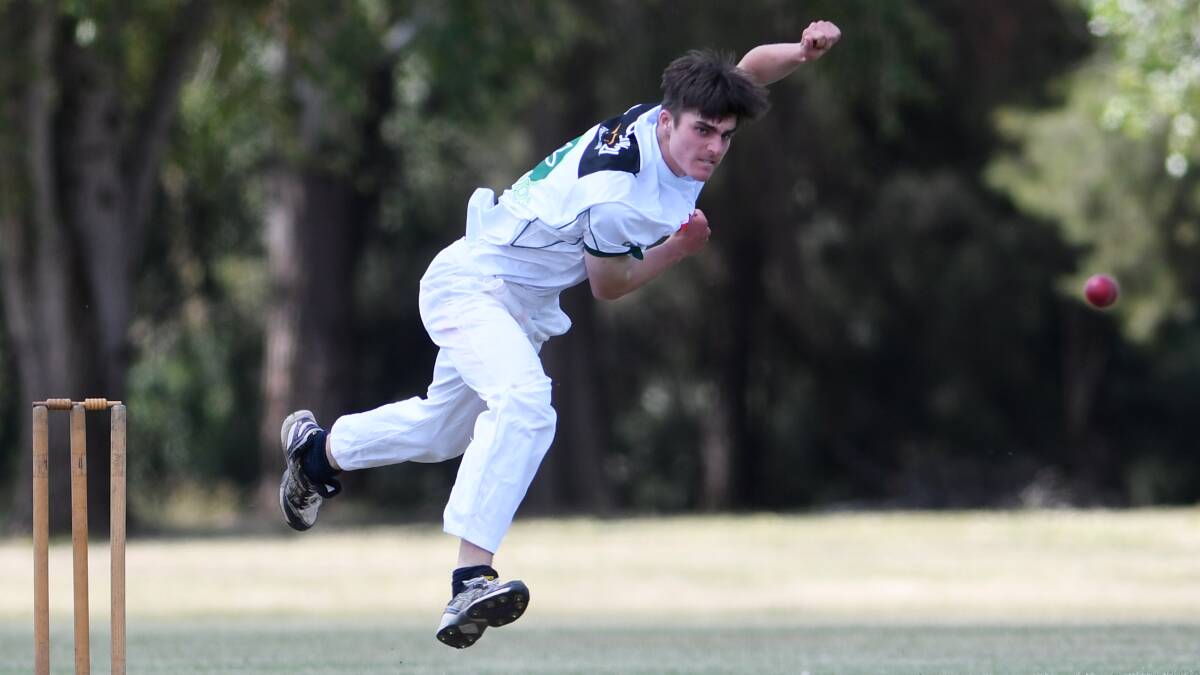 BOWLING LEADER: Moree fast bowler Jack Montgomery is the best bowler in the Connolly Cup with a total of nine wickets to his name so far. Photo: Gareth Gardner