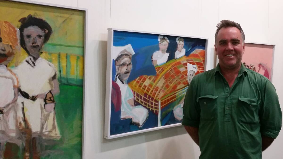 SUPPORTER: Moree artist Nick Osmond will have a number of his paintings for sale at the 30th anniversary celebration.