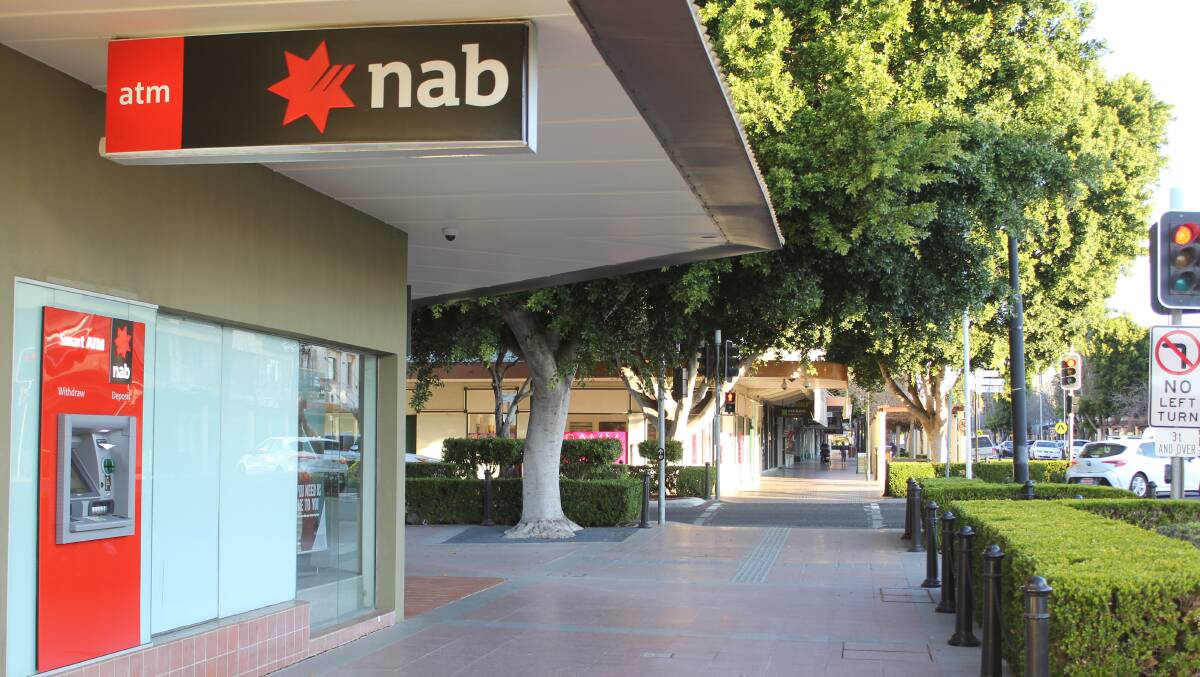 The Ficus Hillii tree out the front of the NAB has caused extensive damage to not only the tiles, but the drainage system underneath the building.