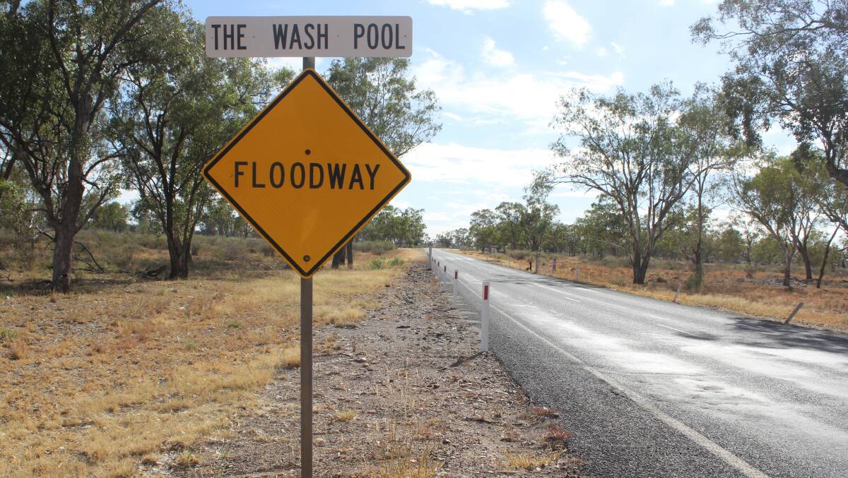 This section of the Gwydir Highway is often the first to go under water during a flood event.