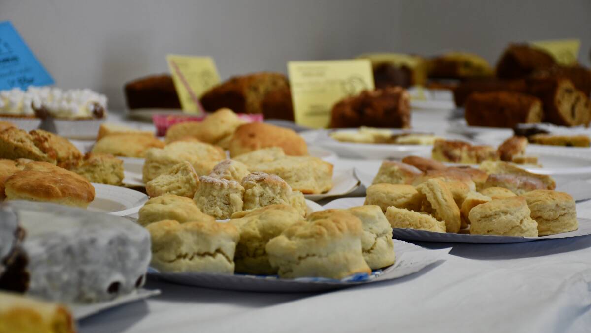 GET YOUR ENTRIES IN: Some of the delicious baked goods entered into last year's cooking section in the pavilion.