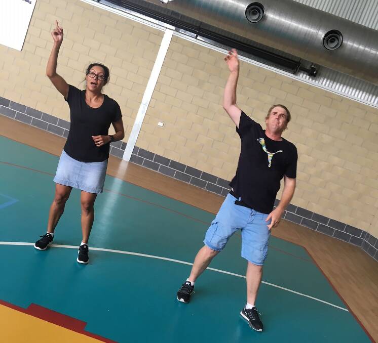 Della Barnes and Mark Cotter have been having a ball during rehearsals.