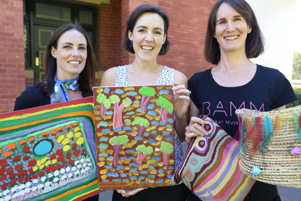 BAMM Art Fair organisers, Sarah Vickerman, Vivien Clyne and Anna Jackman are excited about the arts and craft market this Saturday. Photo: Georgina Poole