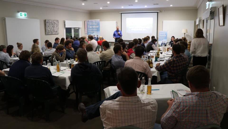 A large crowd attended the Young Farmer Business Program's Bank Savvy workshop in Moree earlier this year. Photo: contributed