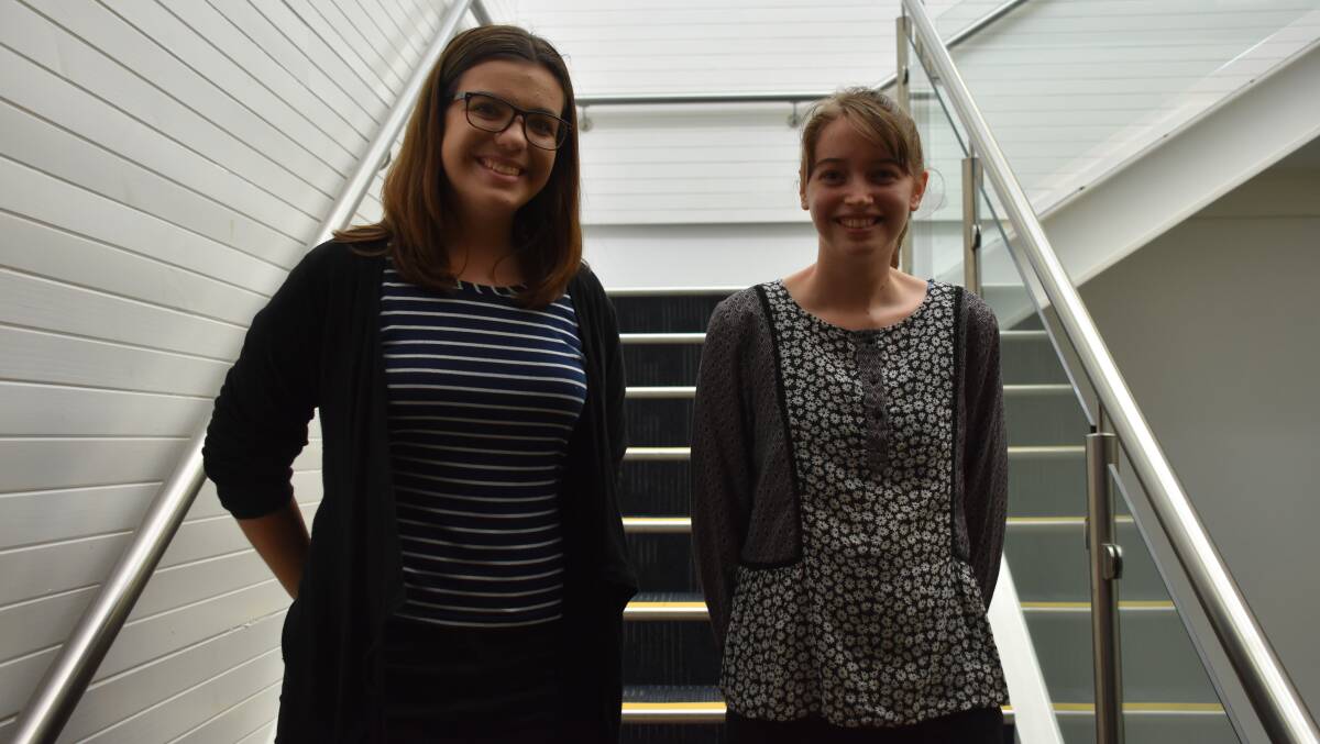 BROADENING THEIR HORIZONS: Grace Carter and Jessica Chittenden have enjoyed experiencing what it's like to work in local government during their work experience at Moree Plains Shire Council.