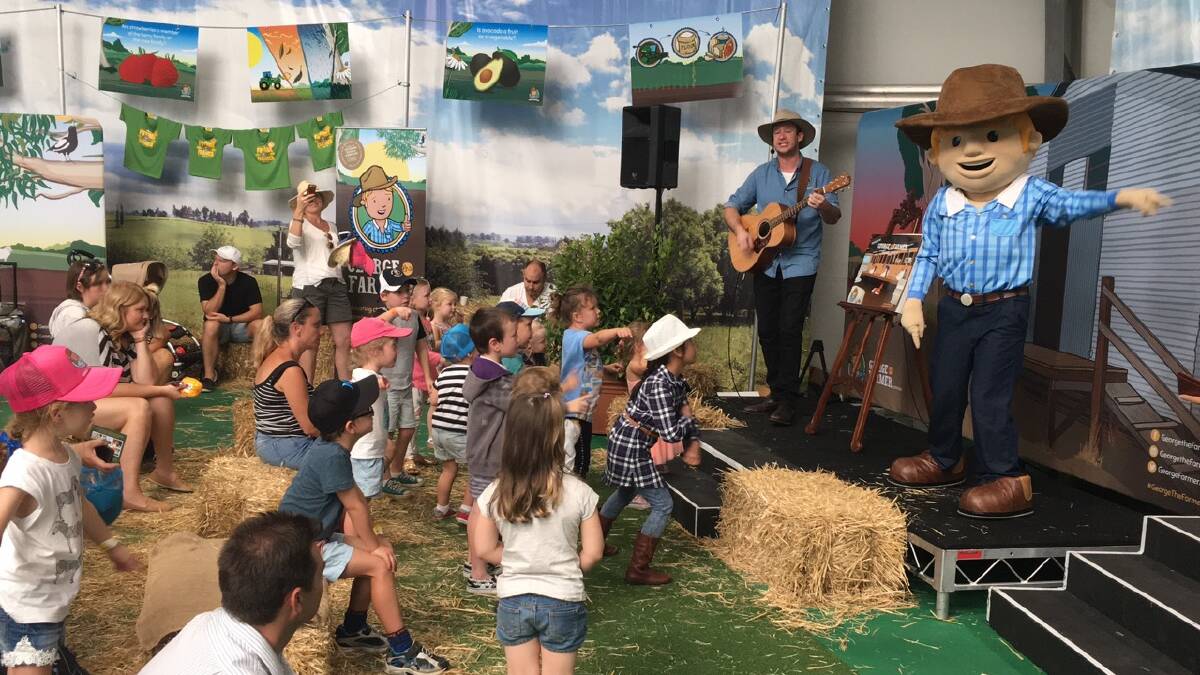 ENTERTAINER: George the Farmer is expected to be a hit with the children of Moree when he makes a special appearance at Moree on a Plate next month.