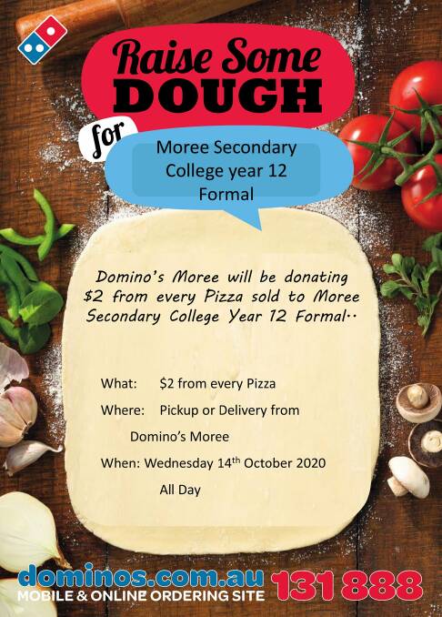 Domino's to help raise some dough for year 12 formal