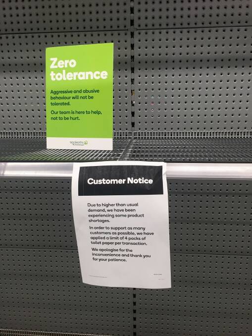 Moree not immune to coronavirus panic-buying as shelves empty