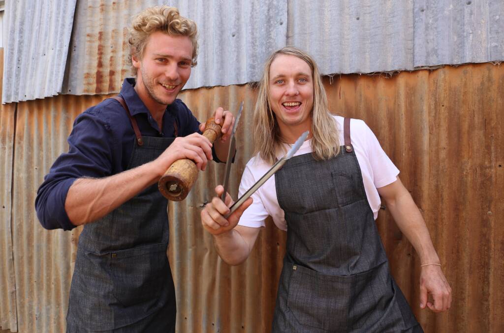 Jordan Hunt and Zeb Chapman are looking forward to firing up the barbecue at Moree on a Plate this Saturday. 