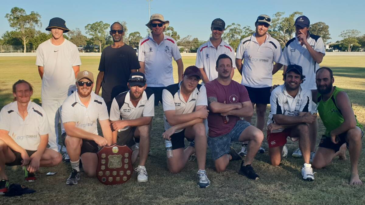 DEFENDING CHAMPIONS: Moree Milk Stallions have once again claimed the A grade shield after a 16-run win against the Rangs during Saturday's grand final. Photo: Deb Holland
