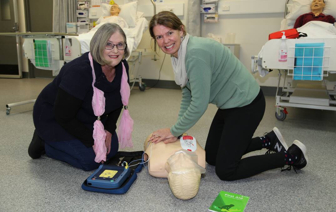 TAFE NSW first aid teachers Suzanne Reynolds and Cindy Williams.