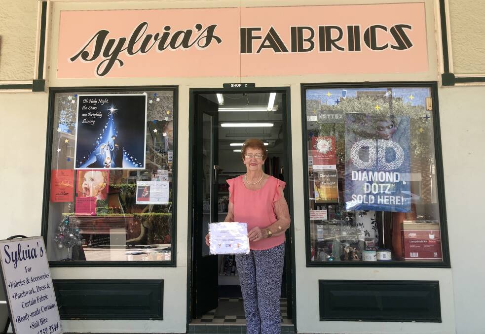SECOND WIN: Sylvia's Fabrics owner Sylvia Broderick won the Thumbs Up Thumbs Down Customer Service Appreciation Award for November with a record number of votes. Photo: contributed