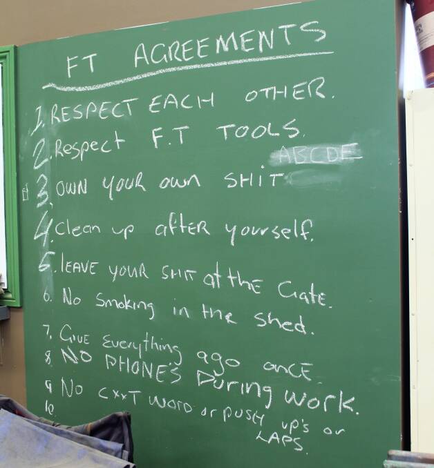 The Flat Track agreements that the boys came up with from the start.