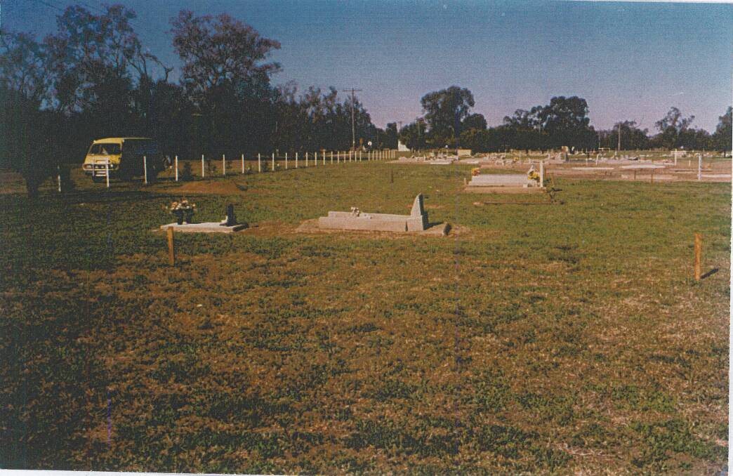 The state of the Aboriginal section of the cemetery in 1983. Photo: supplied